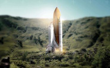 Das Space Shuttel im Talkessel von Grosser und Kleiner Traithen in Oberbayern