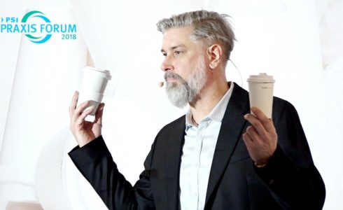 Speaker Ingo Moeller über Mugcircle, das Mehrwegsystem für Coffee to Go in Düsseldorf auf der PSI 2018