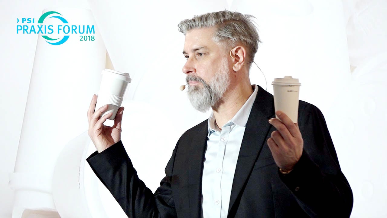 Speaker Ingo Moeller über Mugcircle, das Mehrwegsystem für Coffee to Go in Düsseldorf auf der PSI 2018