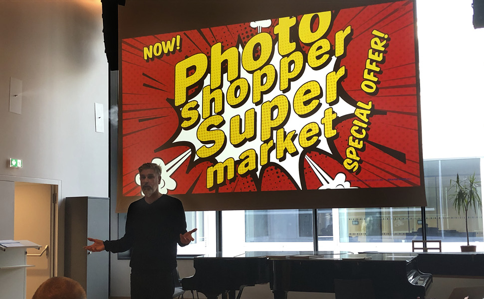 Vortrag im Haus der Musik Innsbruck, Photoshopper Supermarket