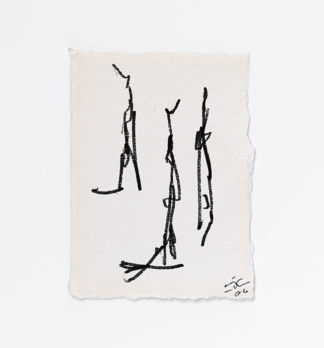 Zeichnung von Ingo Moeller, Tusche auf Bütten