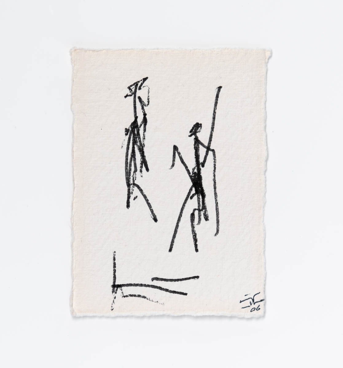 Zeichnung von Ingo Moeller, Tusche auf Bütten