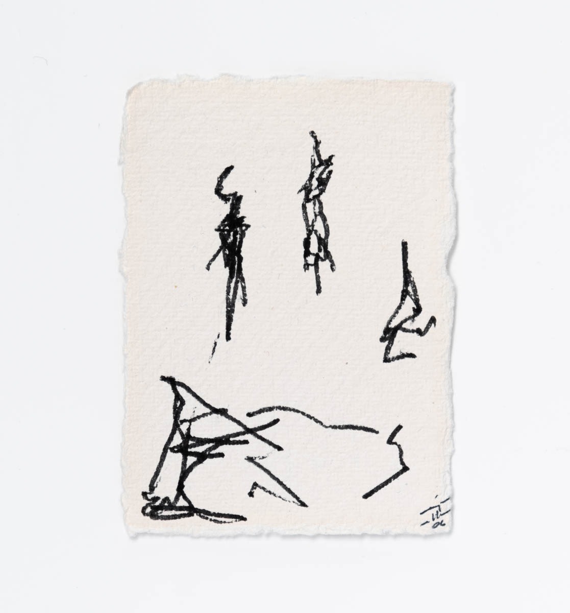 Zeichnung von Ingo Moeller, Tusche auf Bütten