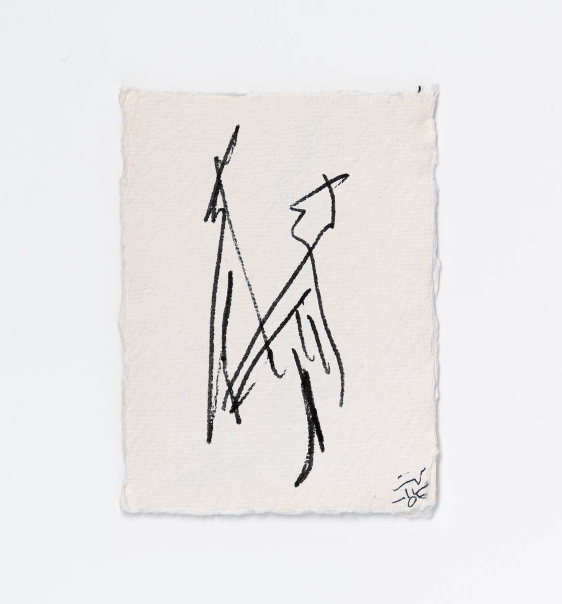 Zeichnung von Ingo Moeller, Tusche auf Bütten