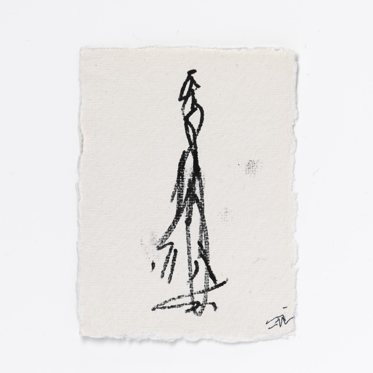 Zeichnung von Ingo Moeller, Tusche auf Bütten